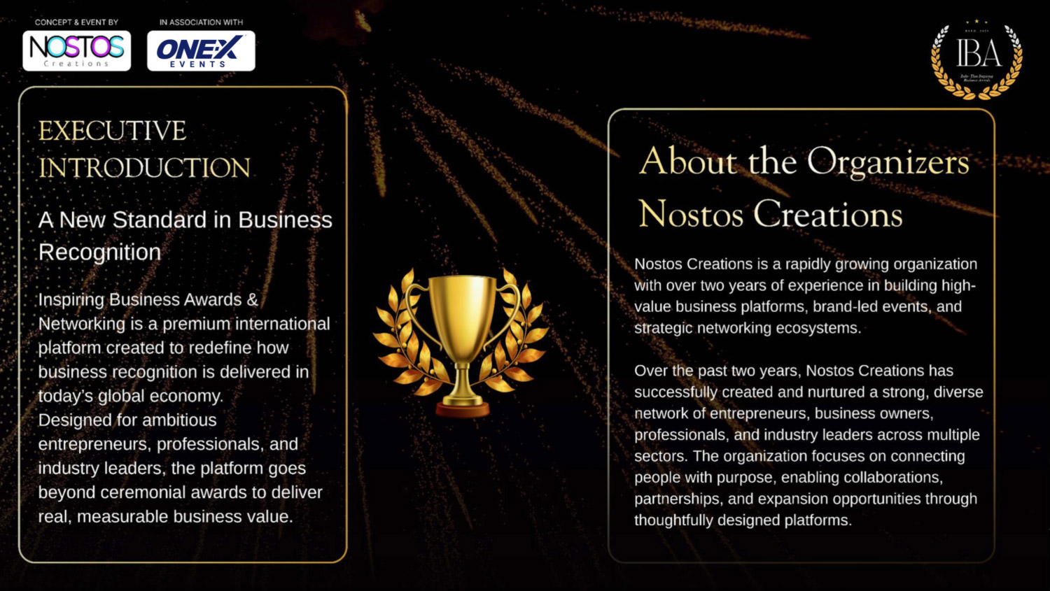 Indo–Thai Inspiring Business Award By Nostos