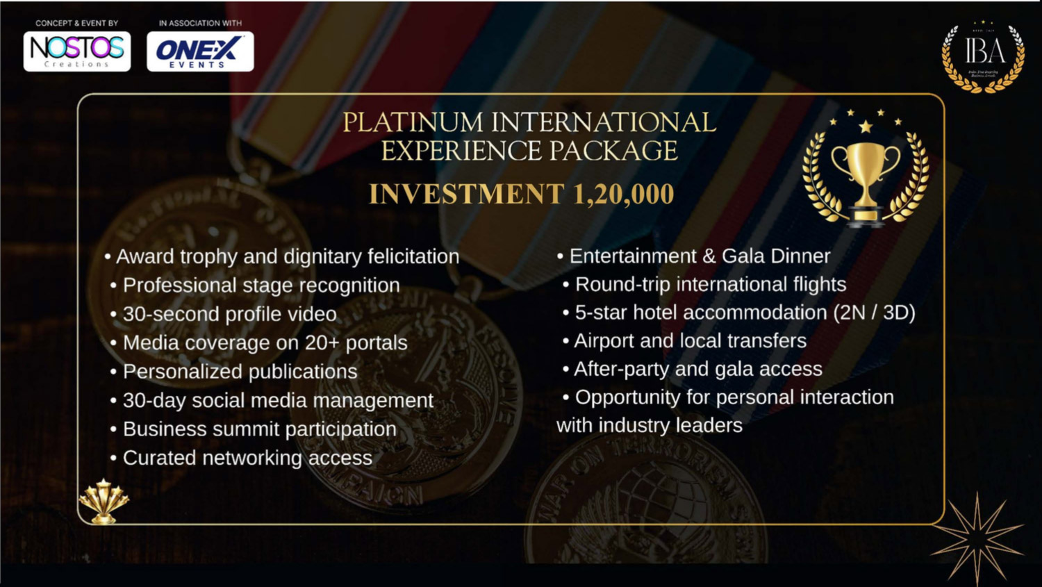 Indo–Thai Inspiring Business Award By Nostos